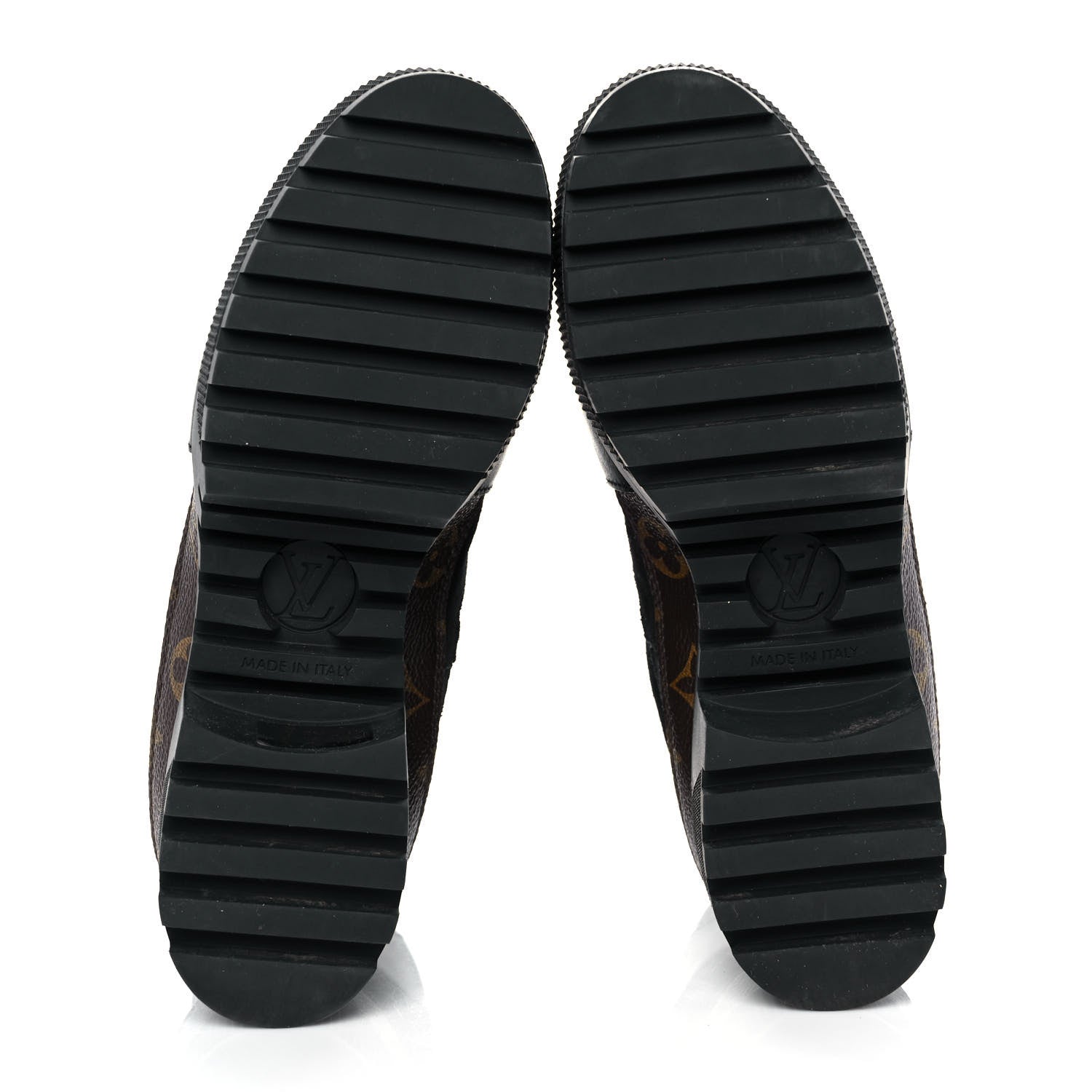 Louis Vuitton Suede Calfskin Monogram Laureate Platform Desert Boots 37 Black 5 of 7