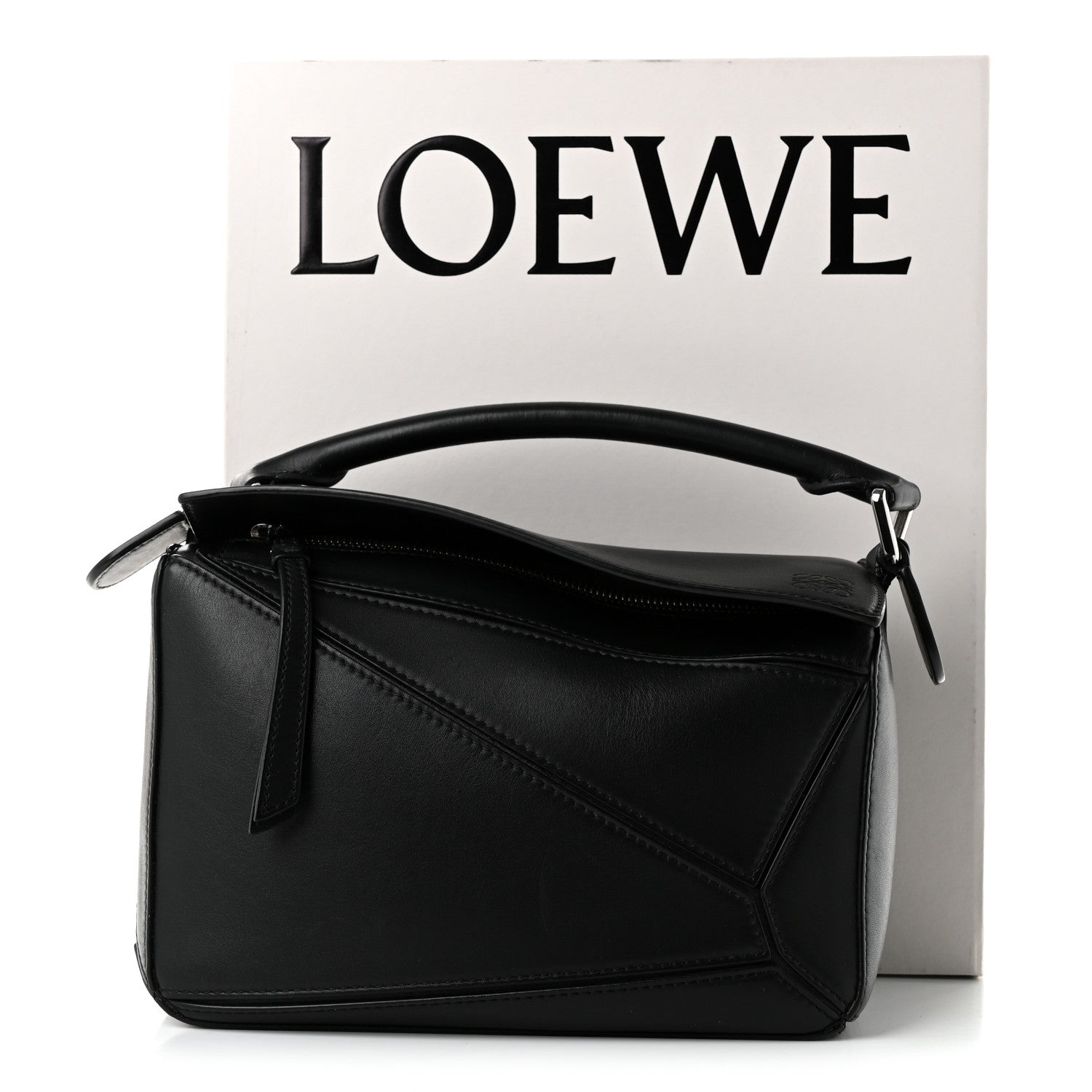 Loewe Calfskin Small Puzzle Bag Black 10 of 10
