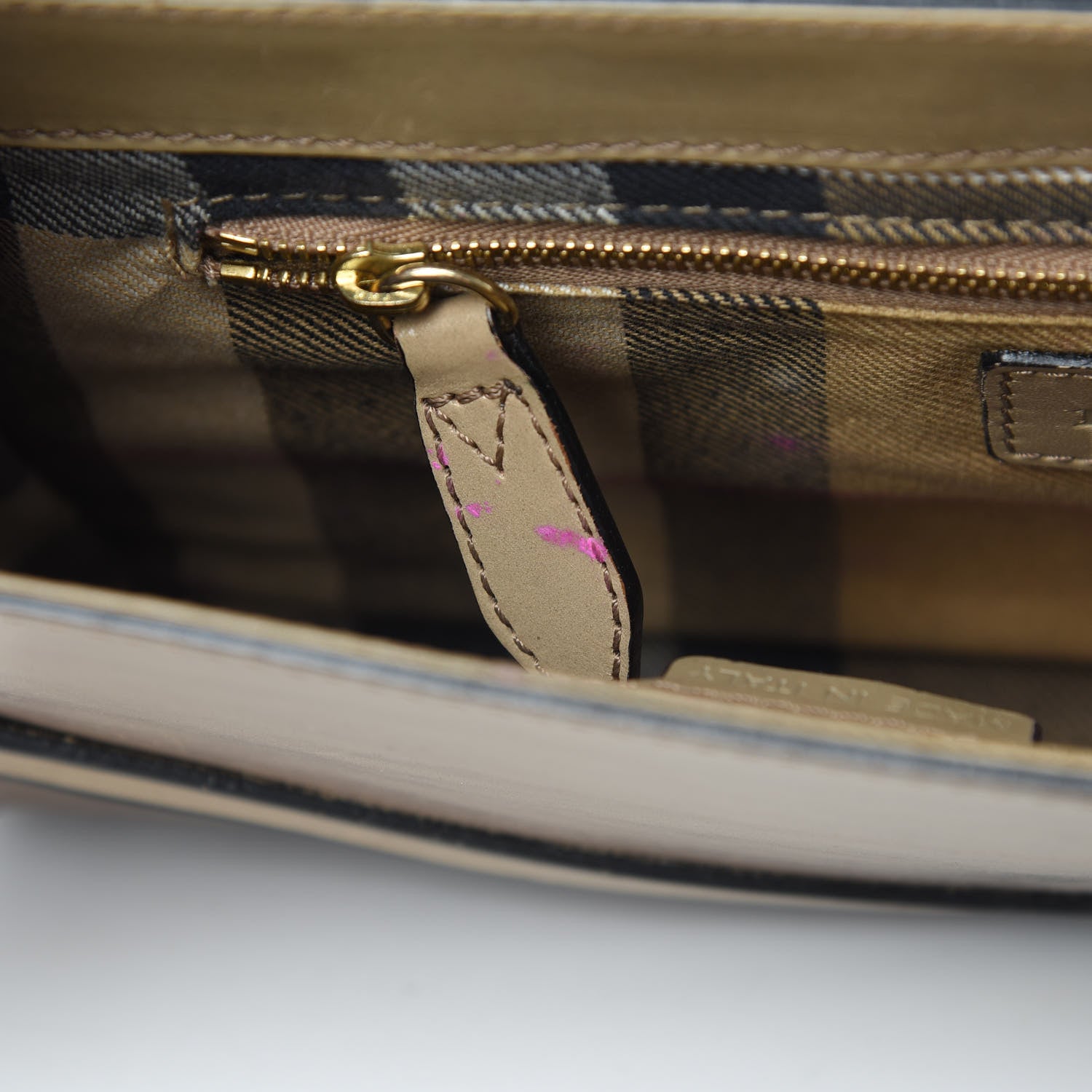 Burberry Bridle Calfskin Katherine Crossbody Clutch Brown 13 of 23