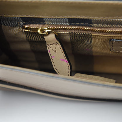 Burberry Bridle Calfskin Katherine Crossbody Clutch Brown 13 of 23