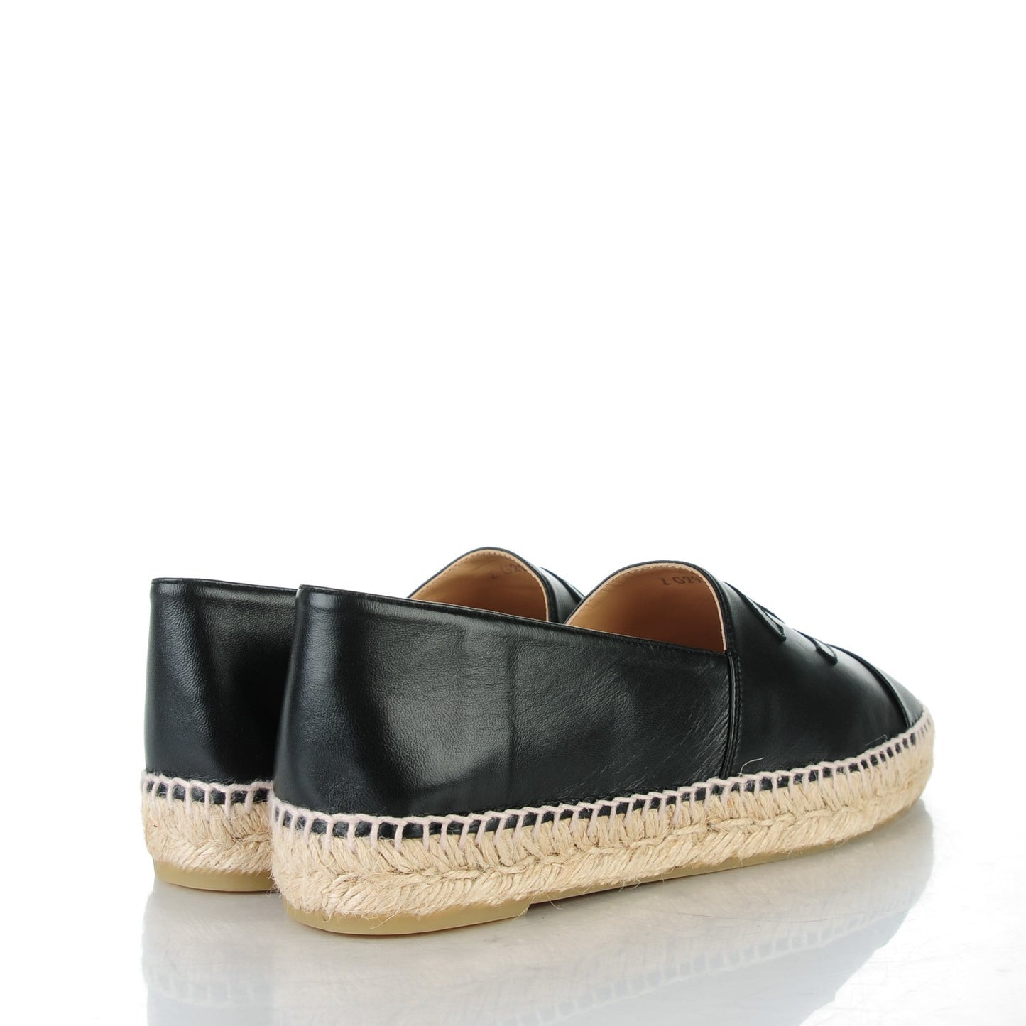 Lambskin CC Espadrilles 40 Black