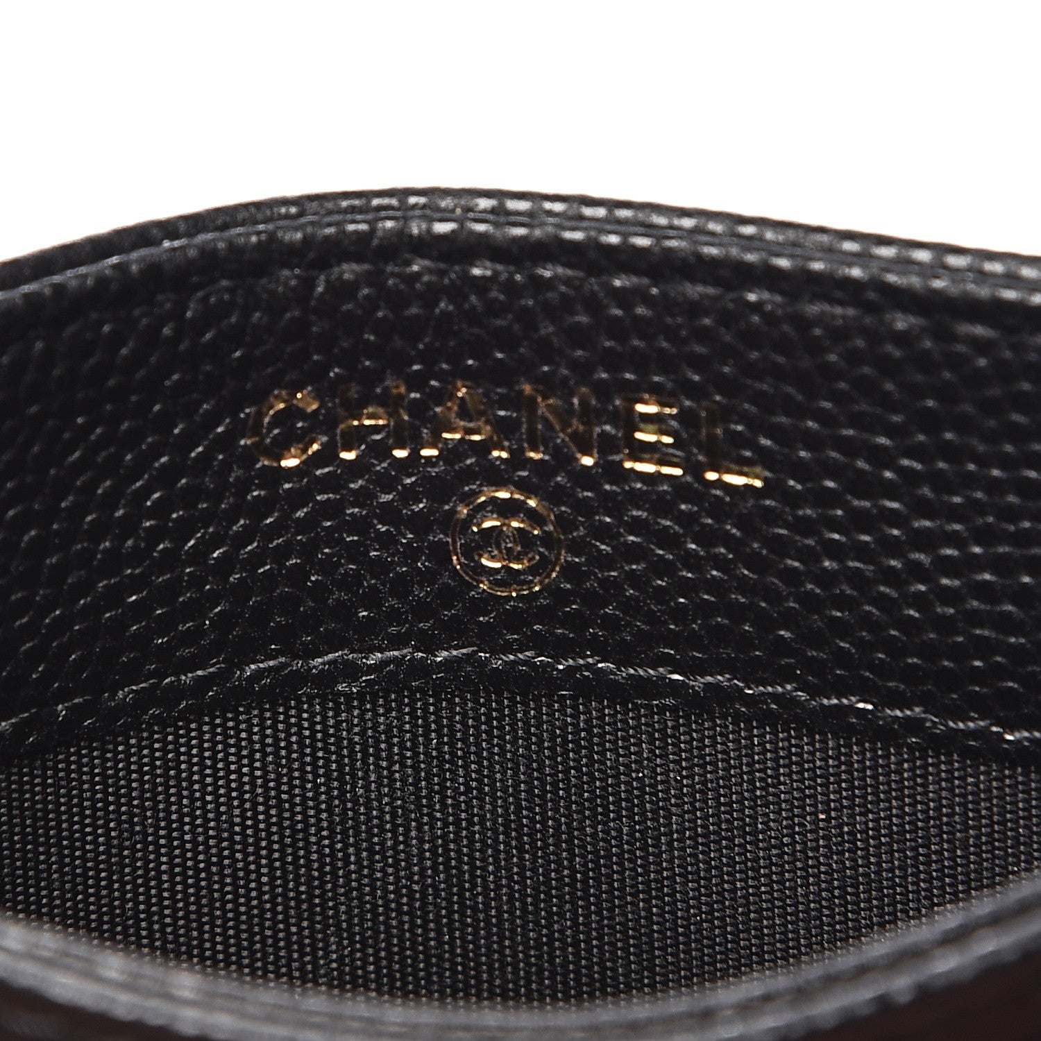 Chanel Caviar Camellia Embossed Card Holder Black 6 of 9