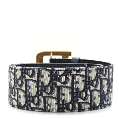 Christian Dior Oblique Diorquake Belt 80 32 Blue Multi 2 of 6