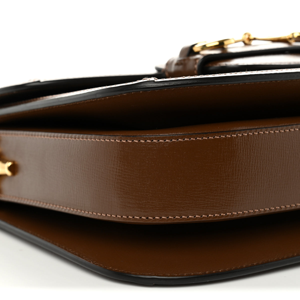 GG Supreme Monogram Horsebit 1955 Shoulder Bag Beige Brown Sugar