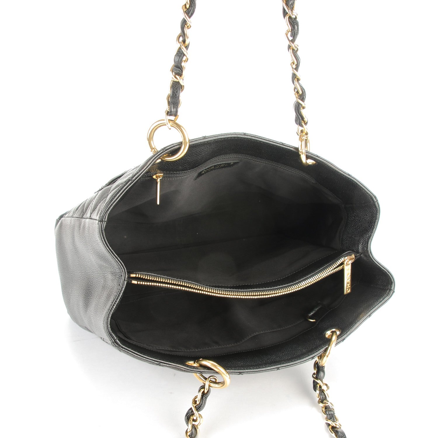 Chanel Caviar Quilted Grand Shopping Tote GST Black 5 of 8