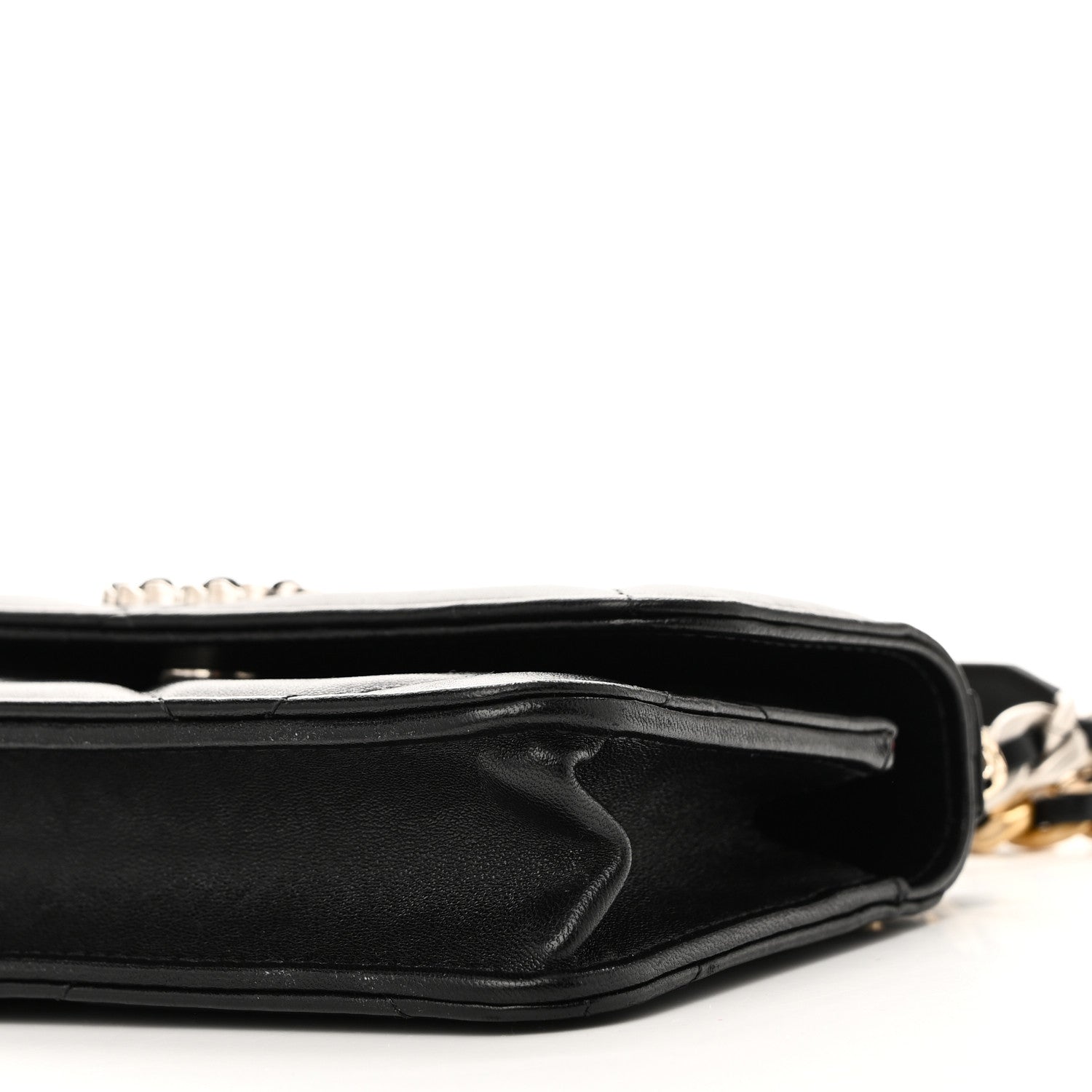 Chanel Lambskin Quilted Chanel 19 Flap Phone Holder With Chain Black 9 of 9