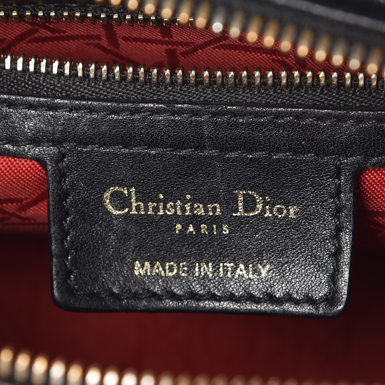 Christian Dior Lambskin Cannage Medium Lady Dior Black 7 of 12