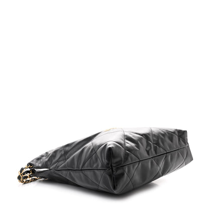 Chanel Calfskin Quilted Small Chanel 22 Black 4 of 10