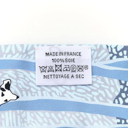 Hermes Silk En Liberte Twilly Bleu Rose Brun 4 of 4