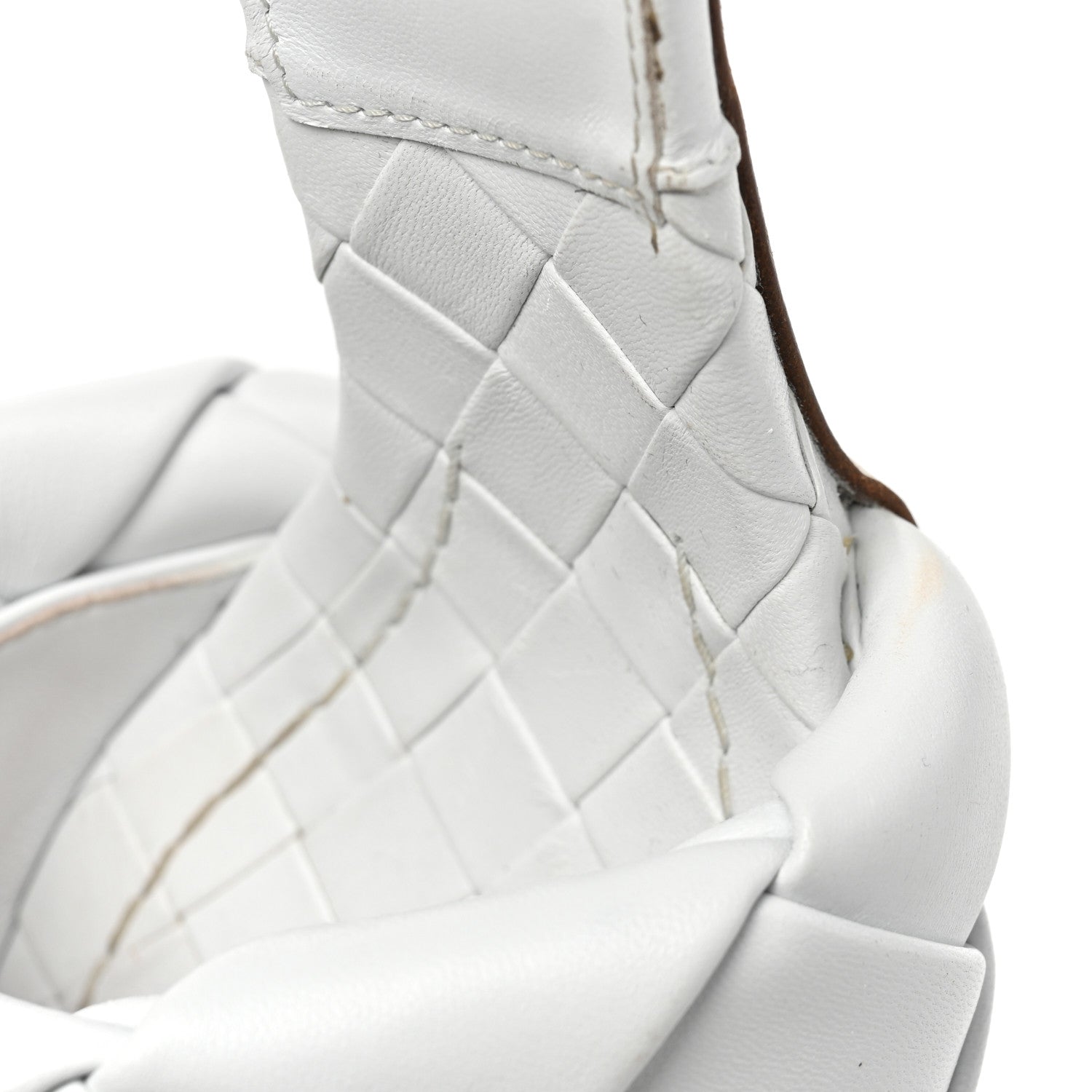 Bottega Veneta Nappa Maxi Intrecciato Lido Mule Sandals 37 Optic White 8 of 8
