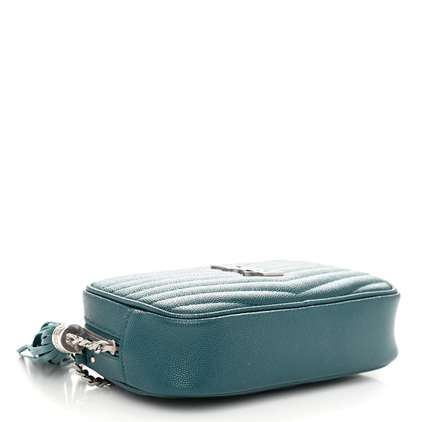 Grain De Poudre Matelasse Monogram Mini Lou Camera Bag Petrol Green