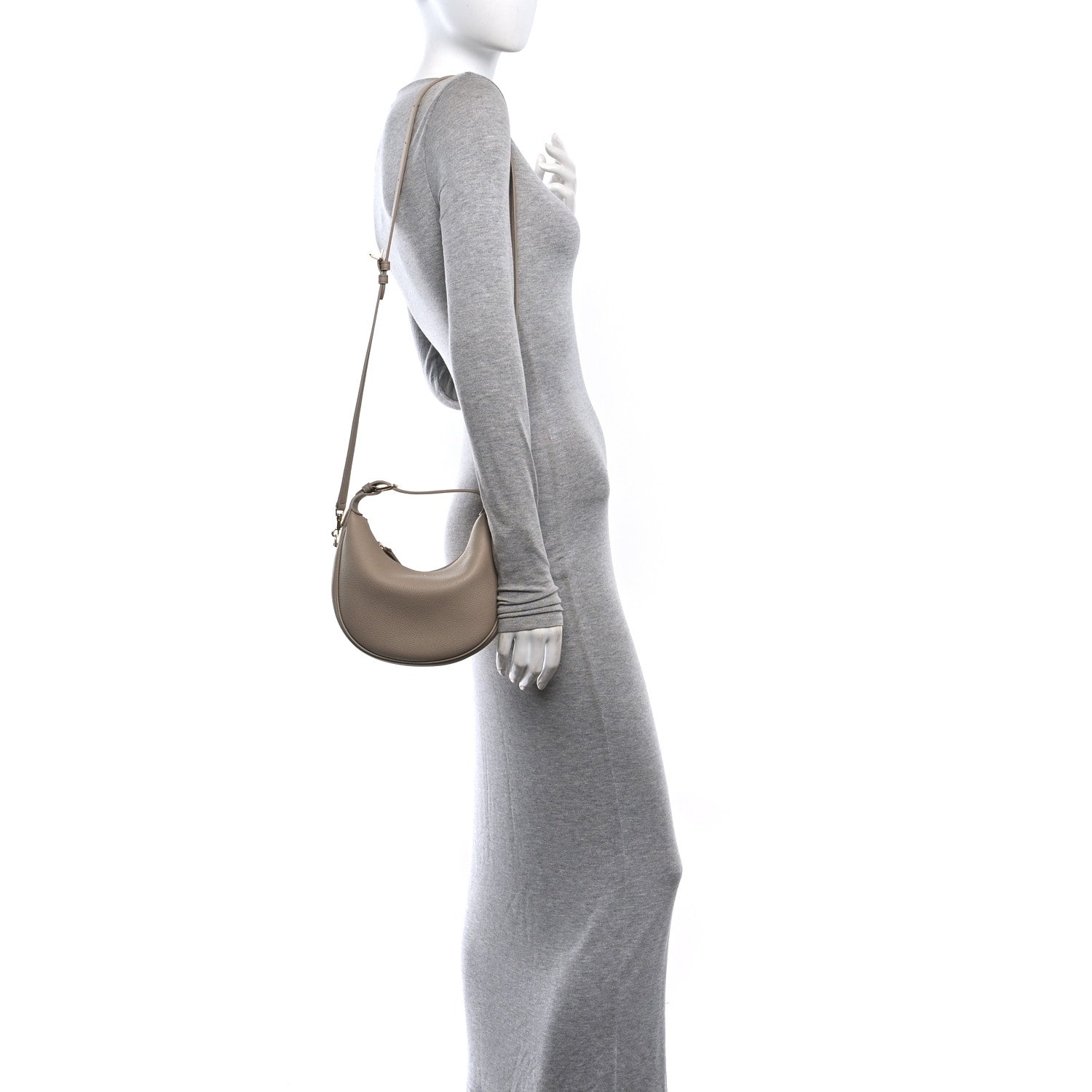 Celine Supple Grained Calfskin Teen Lulu Shoulder Bag Safari 2 of 10