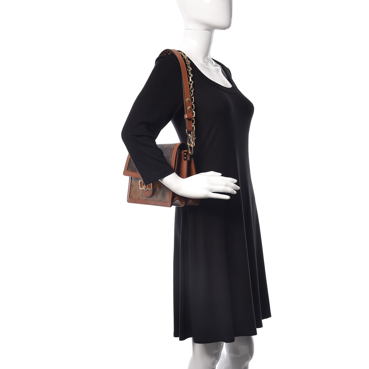 Louis Vuitton Reverse Monogram Dauphine MM 2 of 9