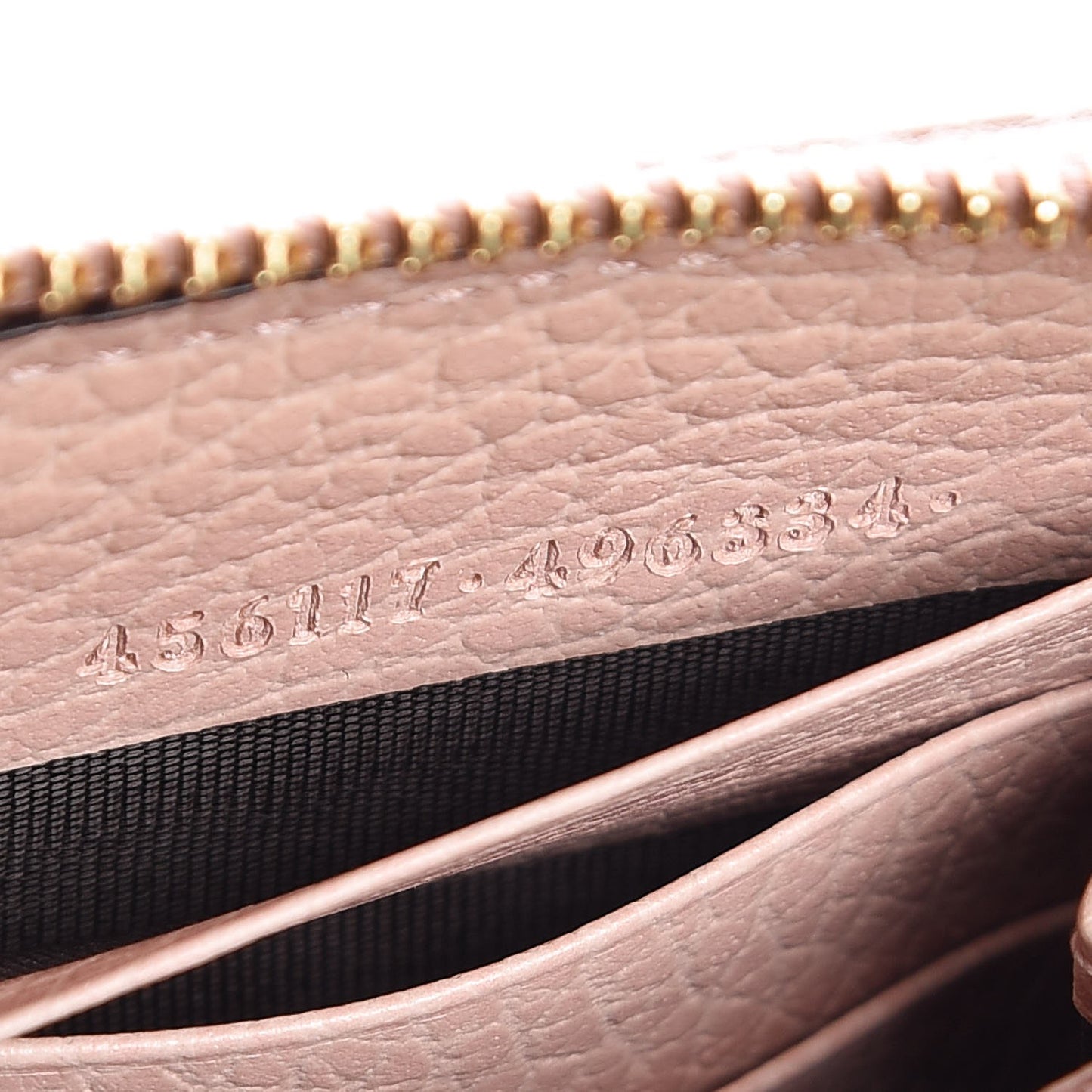 Dollar Calfskin GG Marmont Zip Around Wallet Perfect Pink
