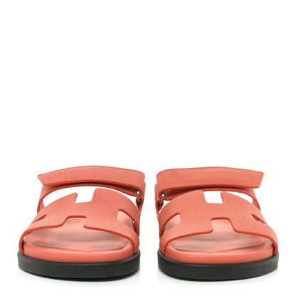 Hermes Epsom Womens Chypre Sandals 40 Rose Sorbert 2 of 11
