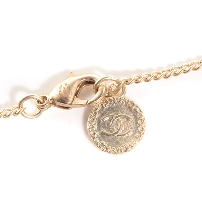 Chanel Pearl CC Pendant Necklace Gold 3 of 6