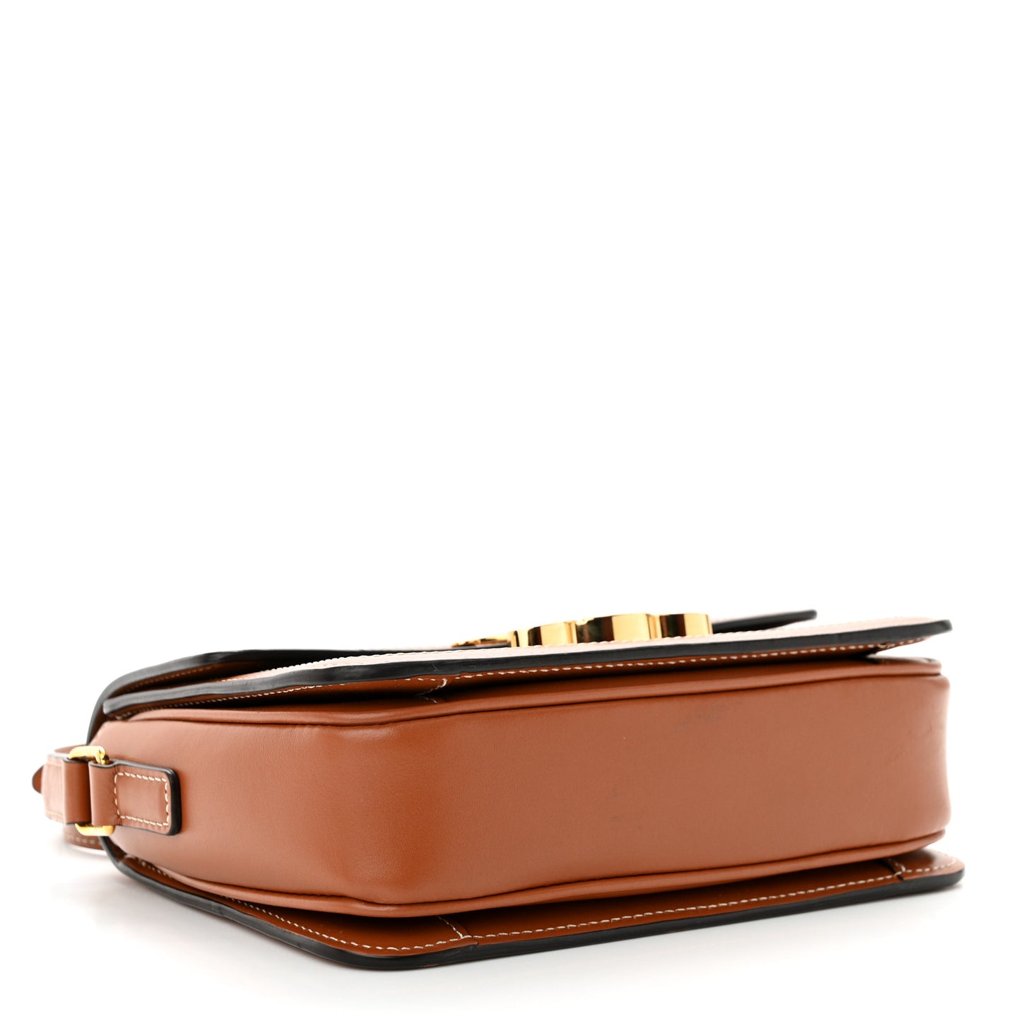 Calfskin Triomphe Canvas Teen Triomphe Bag Tan