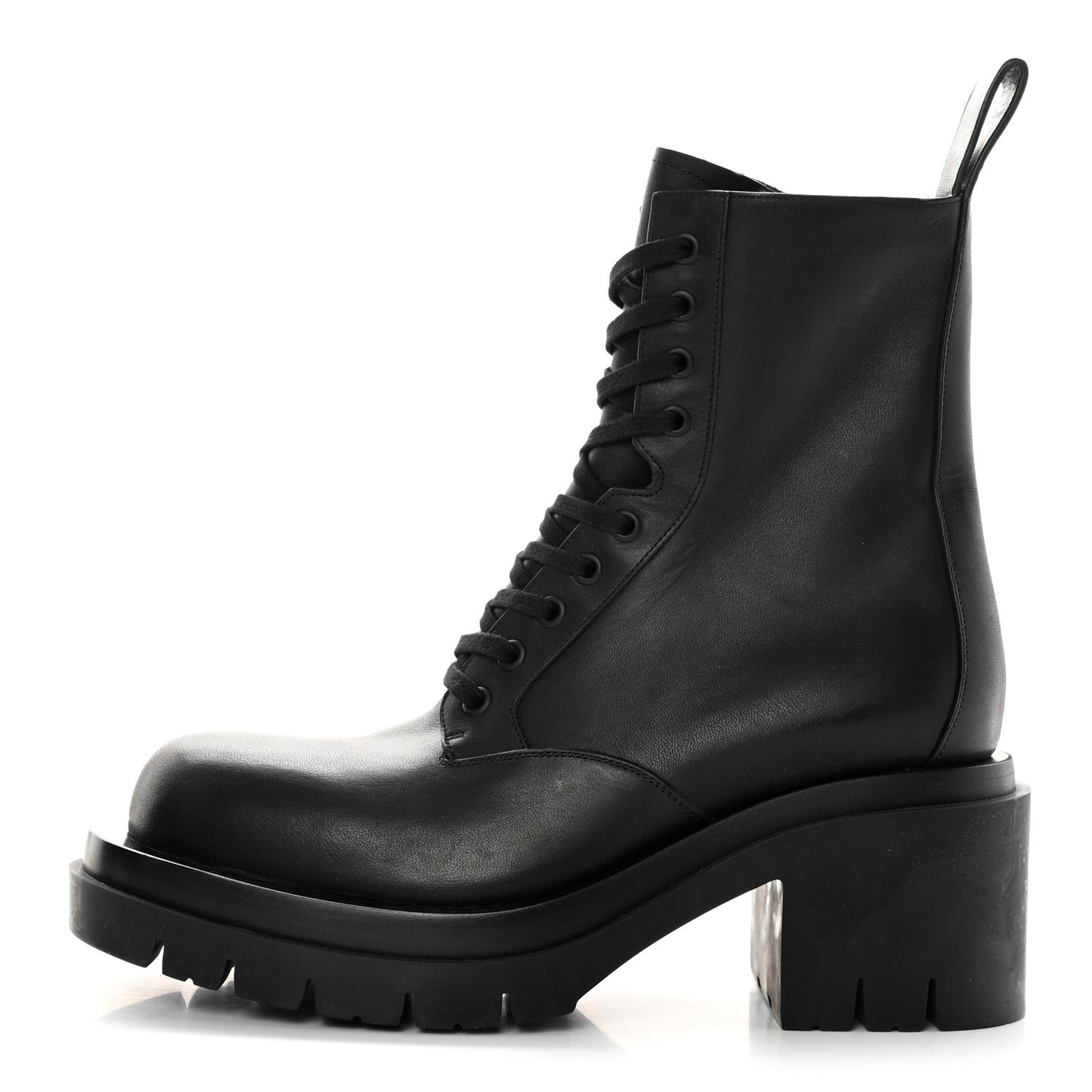 Calfskin The Lug Lace Up 30/70mm Ankle Boots 39.5 Black