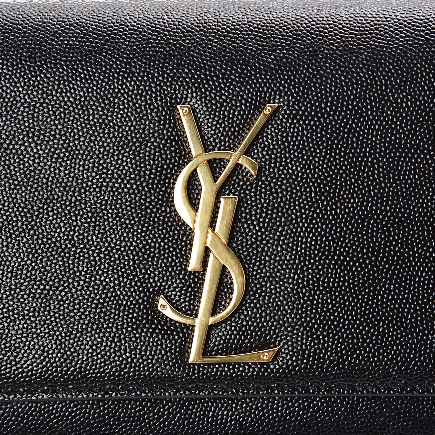 Saint Laurent Grain De Poudre Small Monogram Kate Satchel Black 10 of 10