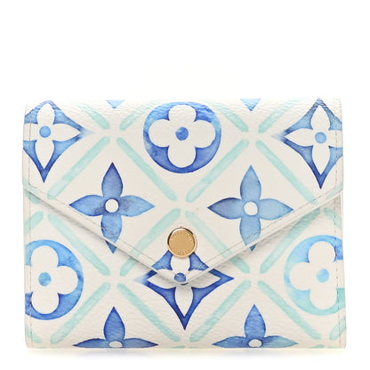 Louis Vuitton Monogram Tiles By The Pool Victorine Wallet Lagoon Blue 1 of 7