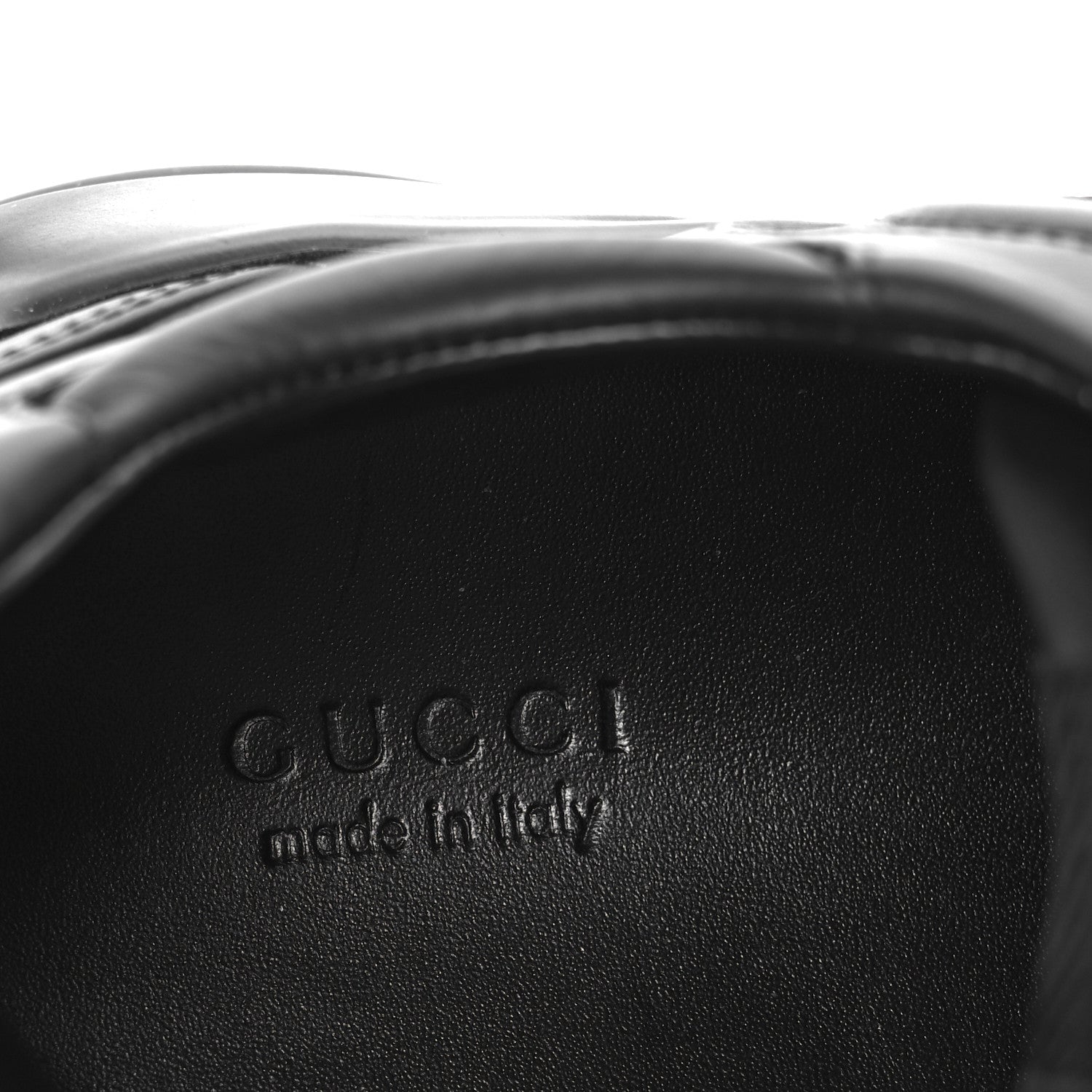 Gucci Dali Soft Calfskin Cut Out Interlocking G Womens Rhyton Sneakers 37.5 Black Ivoire 8 of 10