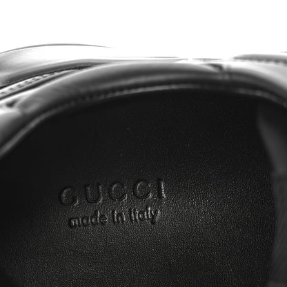 Gucci Dali Soft Calfskin Cut Out Interlocking G Womens Rhyton Sneakers 37.5 Black Ivoire 8 of 10