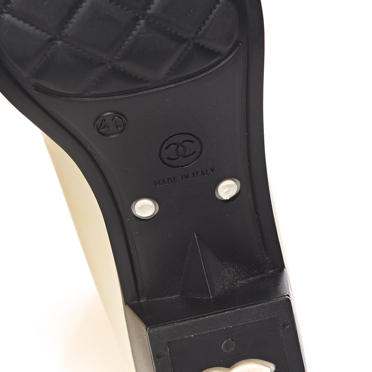 Chanel Rubber Camellia Rain Boots 40 White 9 of 21