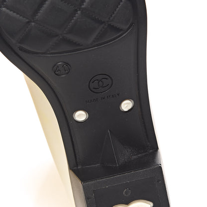 Chanel Rubber Camellia Rain Boots 40 White 9 of 21