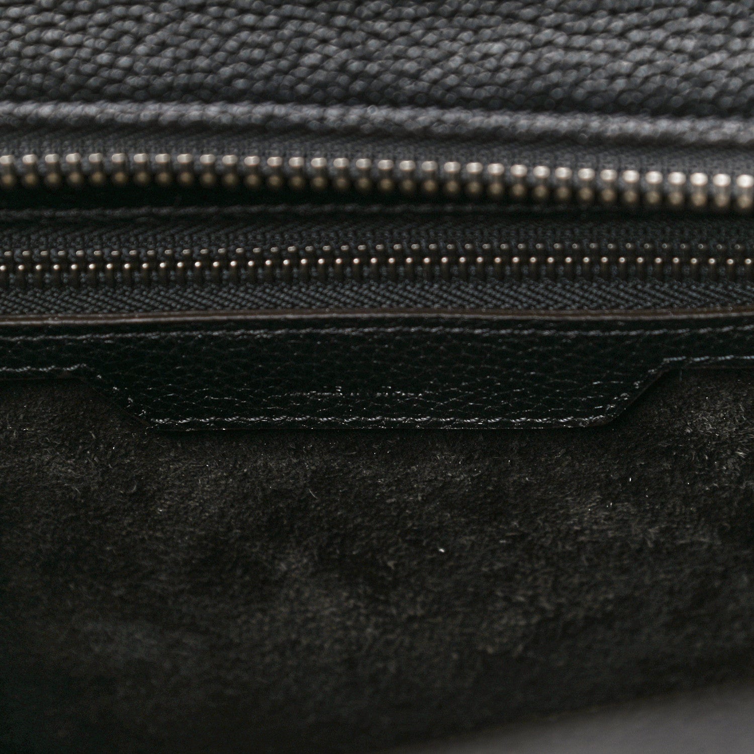 Celine Drummed Calfskin Micro Luggage Black 6 of 12