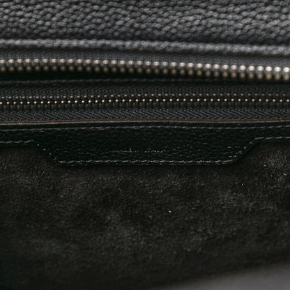 Celine Drummed Calfskin Micro Luggage Black 6 of 12