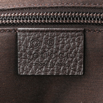 Gucci Monogram Dollar Calfskin Boston Duffle Bag Beige Ebony Testa di Moro Marrone Scuro 6 of 16
