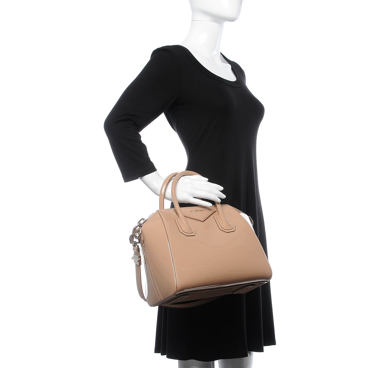 Givenchy Patent Calfskin Small Antigona Pink 2 of 20