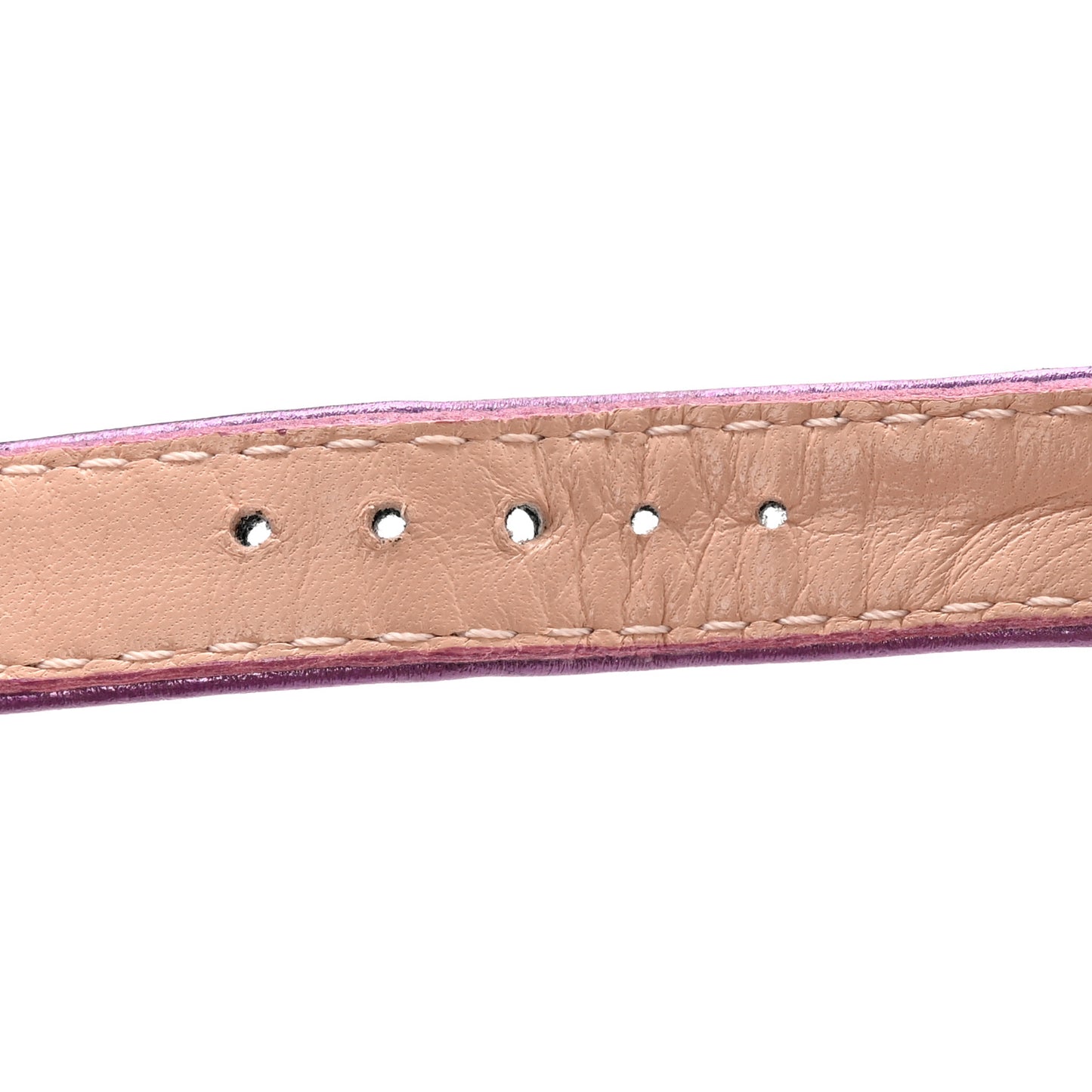 Metallic Nappa Horsebit Cross Strap 95mm Sandals 38.5 Violet