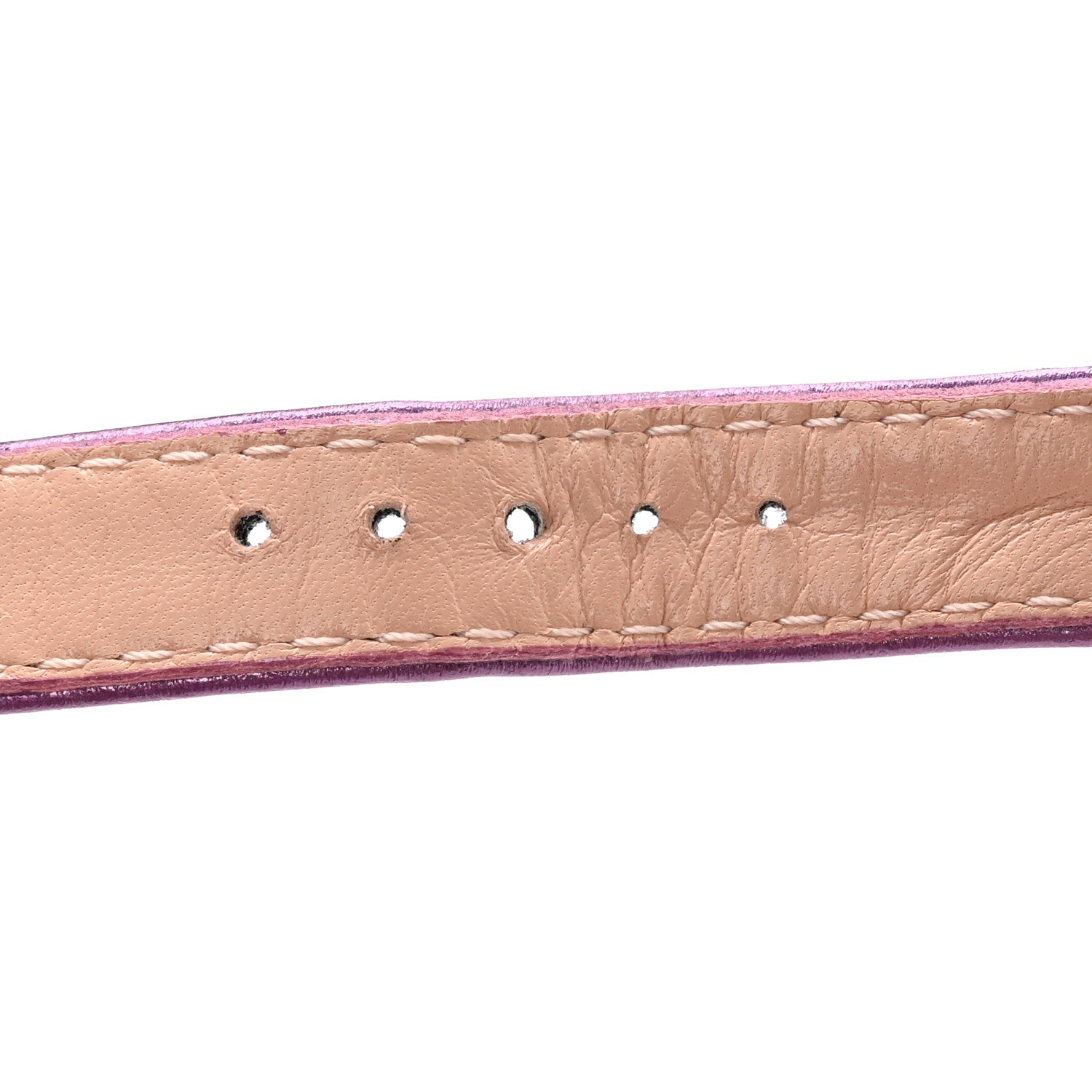 Gucci Metallic Nappa Horsebit Cross Strap 95mm Sandals 38.5 Violet 10 of 19