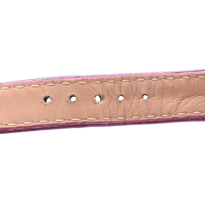Gucci Metallic Nappa Horsebit Cross Strap 95mm Sandals 38.5 Violet 10 of 19