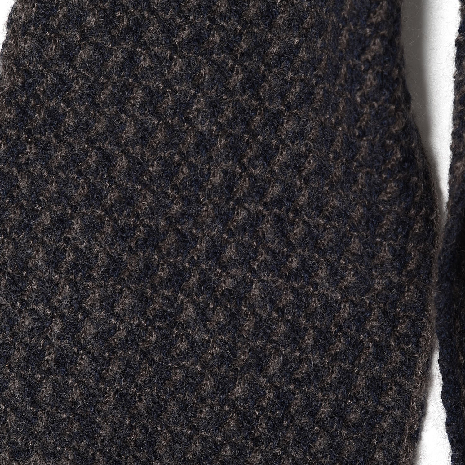 Louis Vuitton Mohair Wool Eleonor Scarf Black 3 of 4