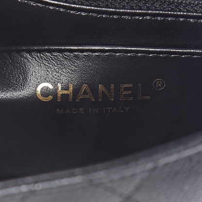 Chanel Metallic Caviar Quilted Mini Square Flap Black 6 of 10