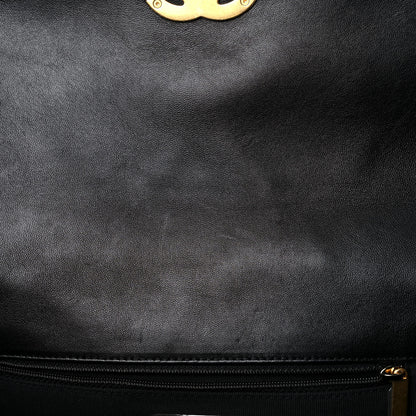 Chanel Lambskin Printed Fabric Medium Chanel 19 Flap Black Multicolor 13 of 15