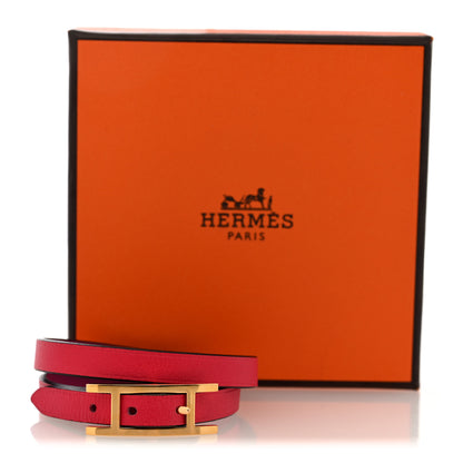 Hermes Swift Behapi Double Tour Bracelet T3 Anemone Tosca 5 of 5