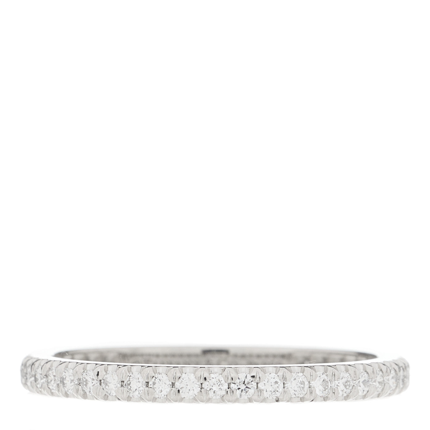 Tiffany Platinum Diamond .34ctw Soleste Eternity Band Ring 54 7 1 of 3