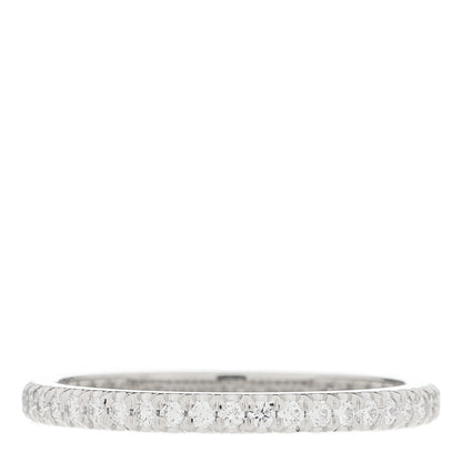 Tiffany Platinum Diamond .34ctw Soleste Eternity Band Ring 54 7 1 of 3