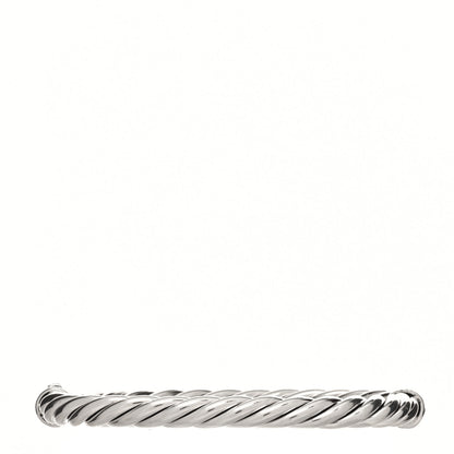 David Yurman Sterling Silver 6mm Sculpted Cable Hinge Bracelet 1 of 4