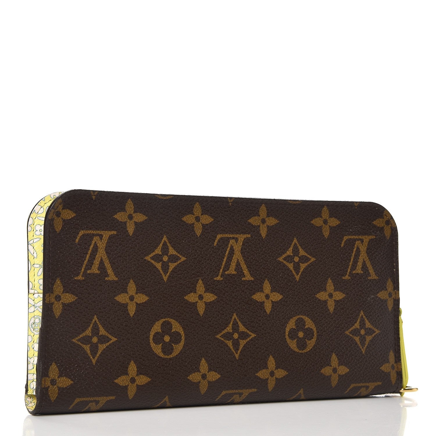 Louis Vuitton Monogram Fleuri Insolite Wallet Yellow 3 of 7