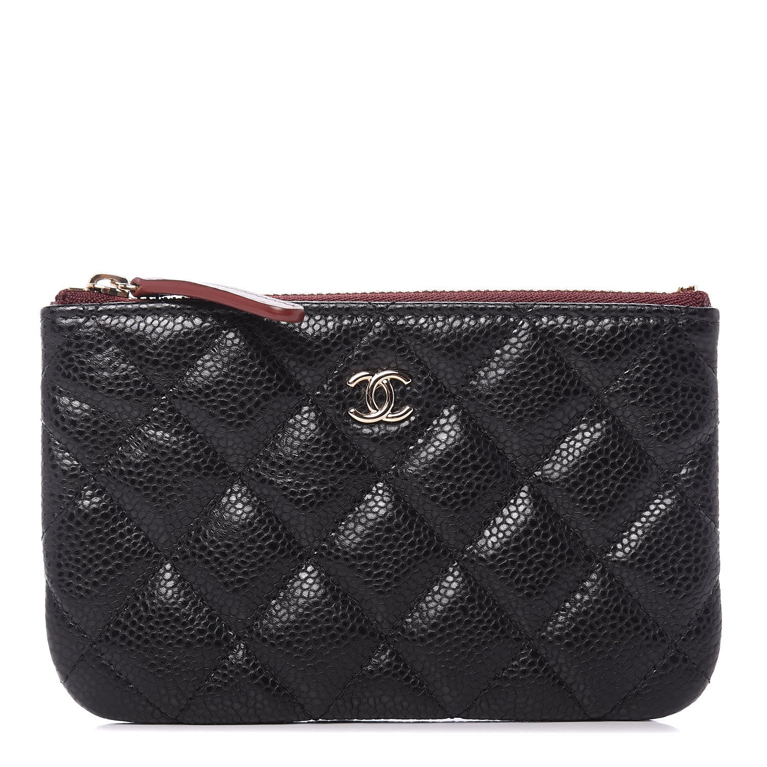 Chanel Caviar Quilted Small Cosmetic Case Black 1 of 11