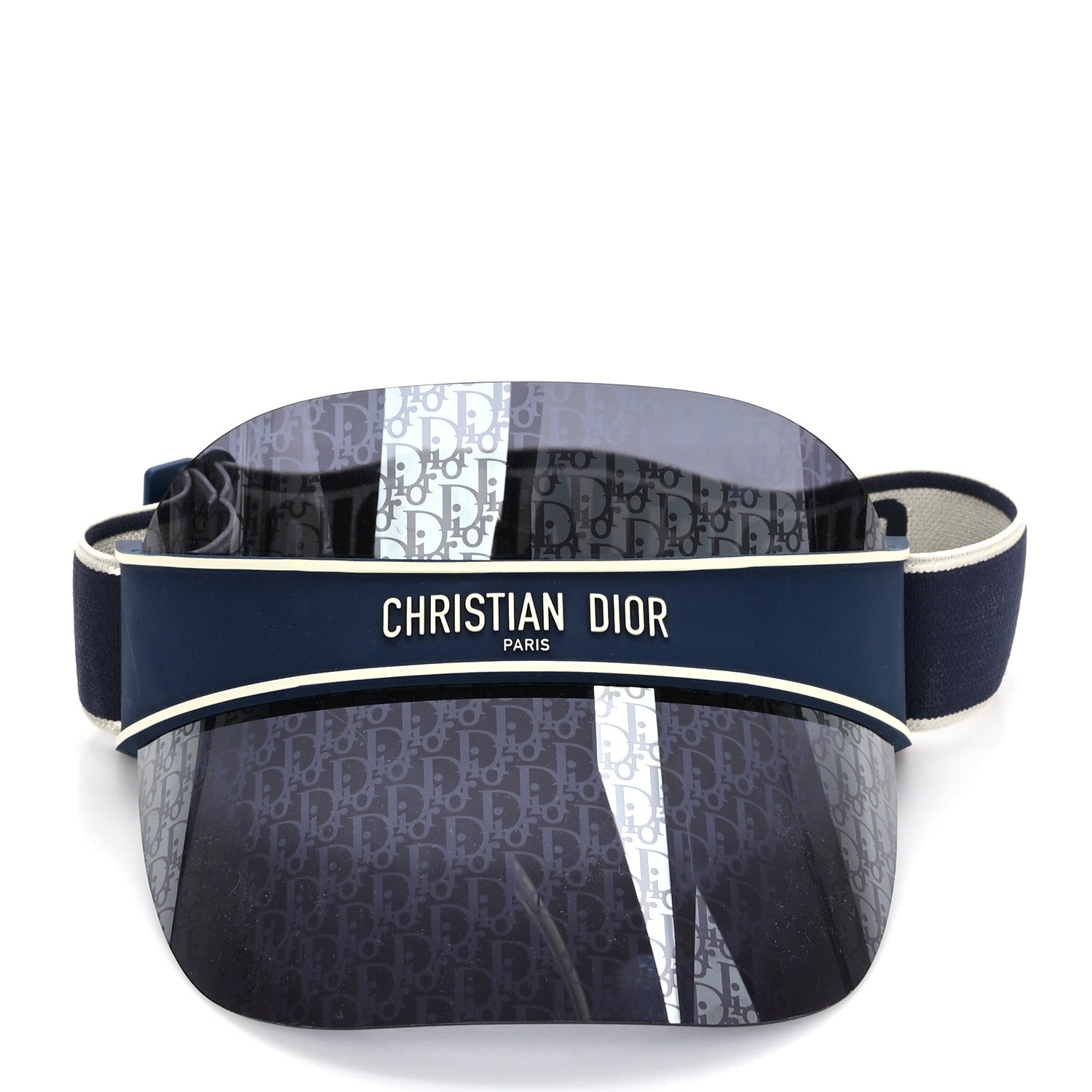 Christian Dior Oblique DiorClub V1U Sun Visor Blue 2 of 6