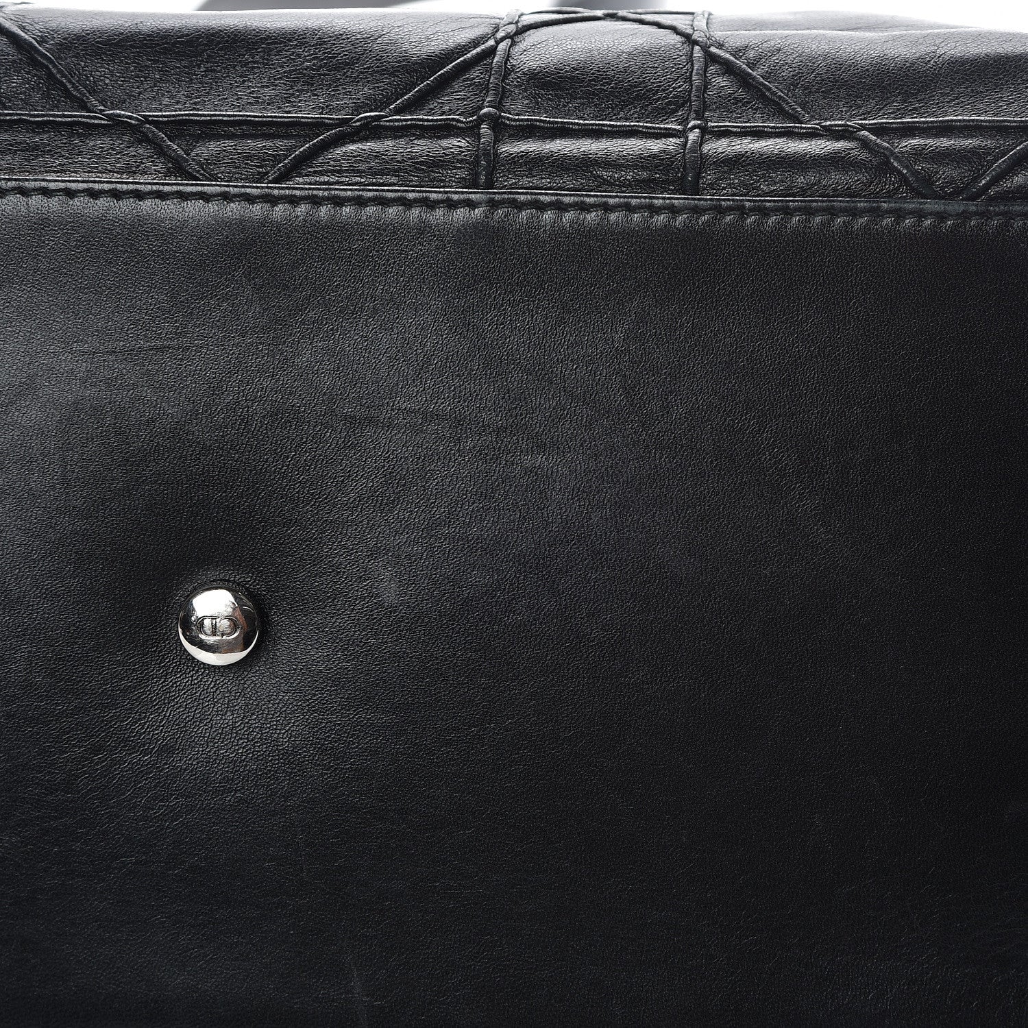 Christian Dior Lambskin Cannage Medium Granville Tote Black 19 of 19