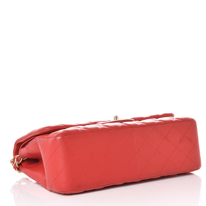 Chanel Lambskin Quilted Jumbo Double Flap Red 4 of 14