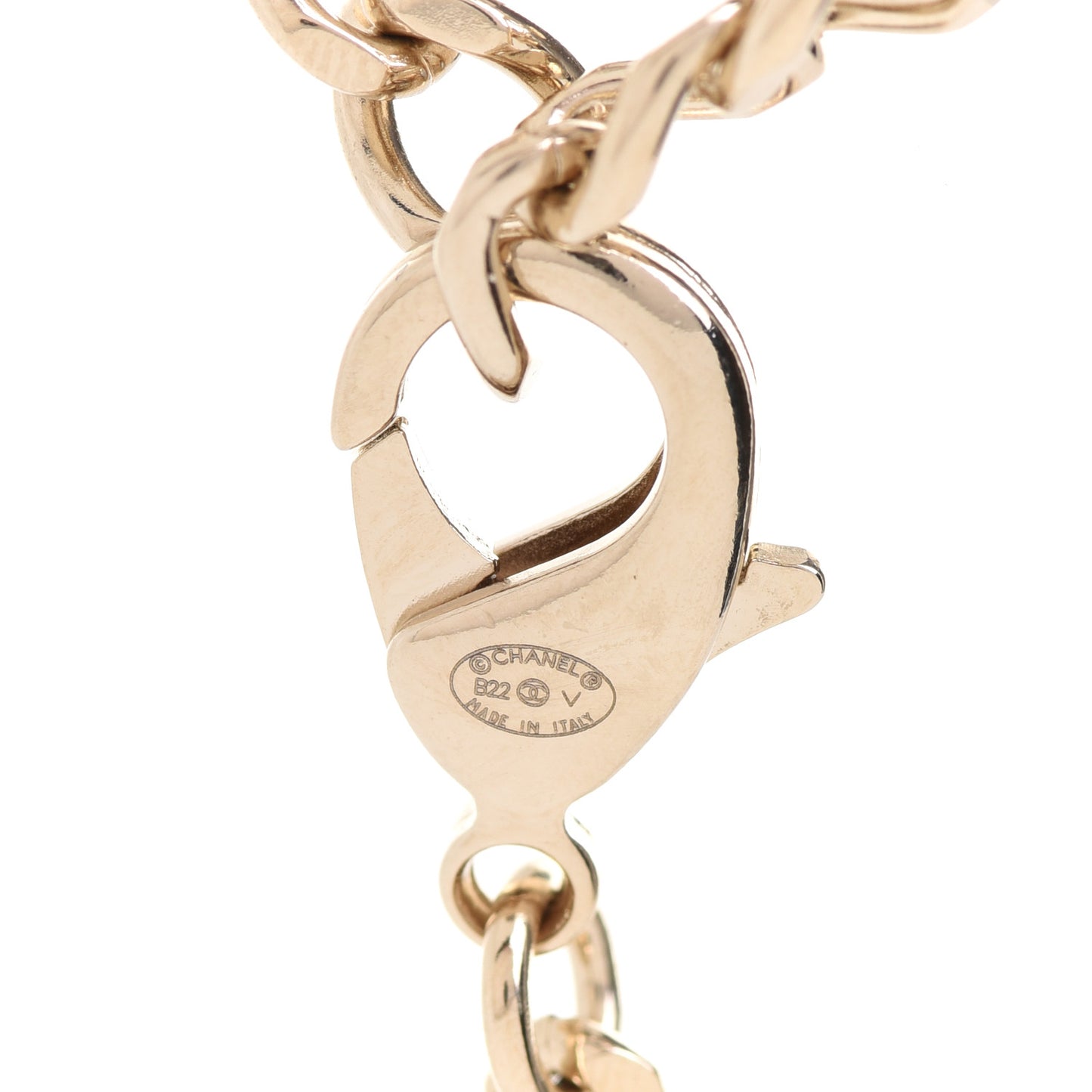 Crystal Chain CC Link Choker Gold Silver