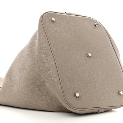 Hermes Taurillon Clemence Picotin Lock TGM Gris Tourterelle 9 of 12