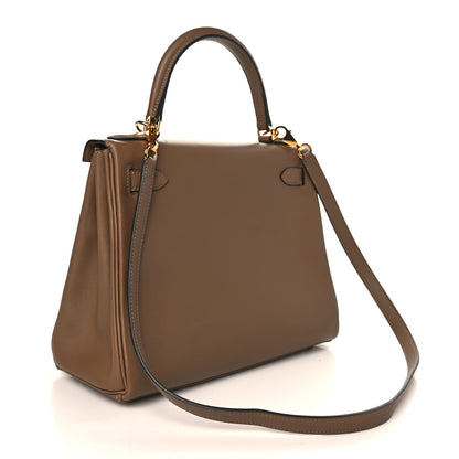 Hermes Evercolor Kelly Retourne 28 Beige De Weimar 2 of 9